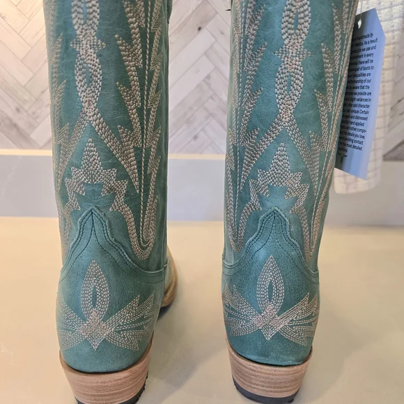 Lane Turquoise Lexington Women's Western Boots NWT - Picture 4 of 5